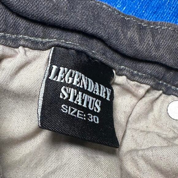Legendary Status Distressed Bleach Wash Cargo Jeans - Picture 7 of 8